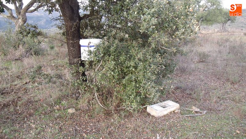 Bebedero colocado en el campo por los cazadores / CORRAL