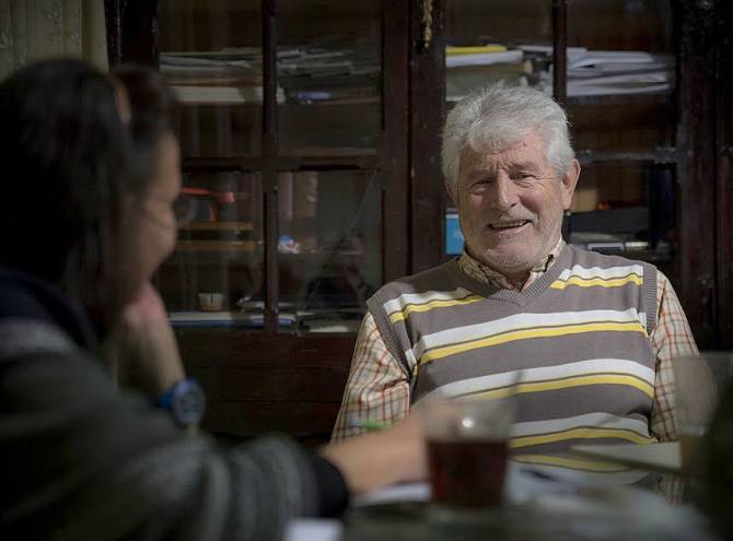 Quintín García en una reciente entrevista de la escritora Charo Alonso para SALAMANCA AL DÍA