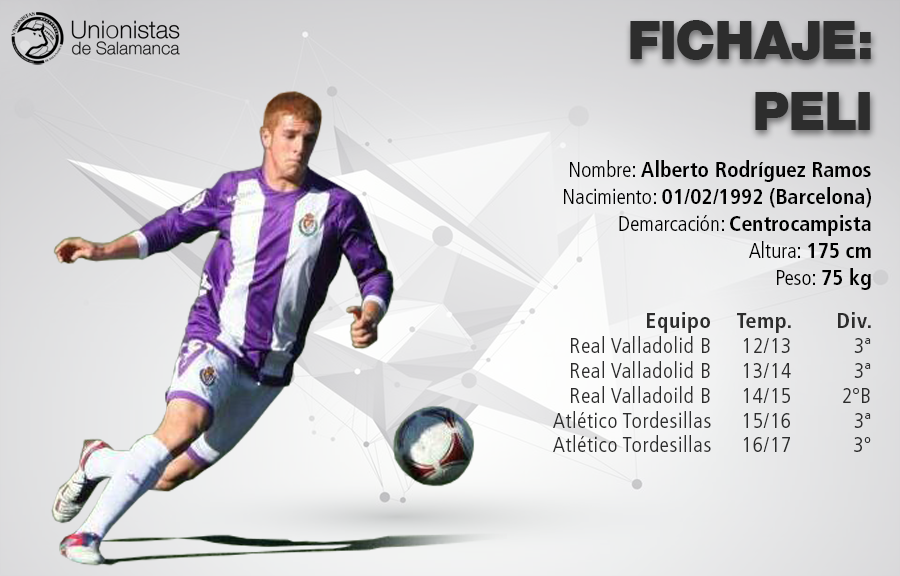  Alberto Rodríguez ‘Peli’ refuerza el centro del campo de Unionistas CF