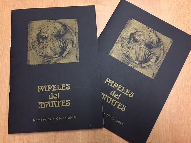 Portada de la última revista de Papeles del martes