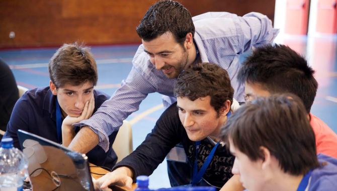 Un momento de las clases que reciben los alumnos en este programa educativo