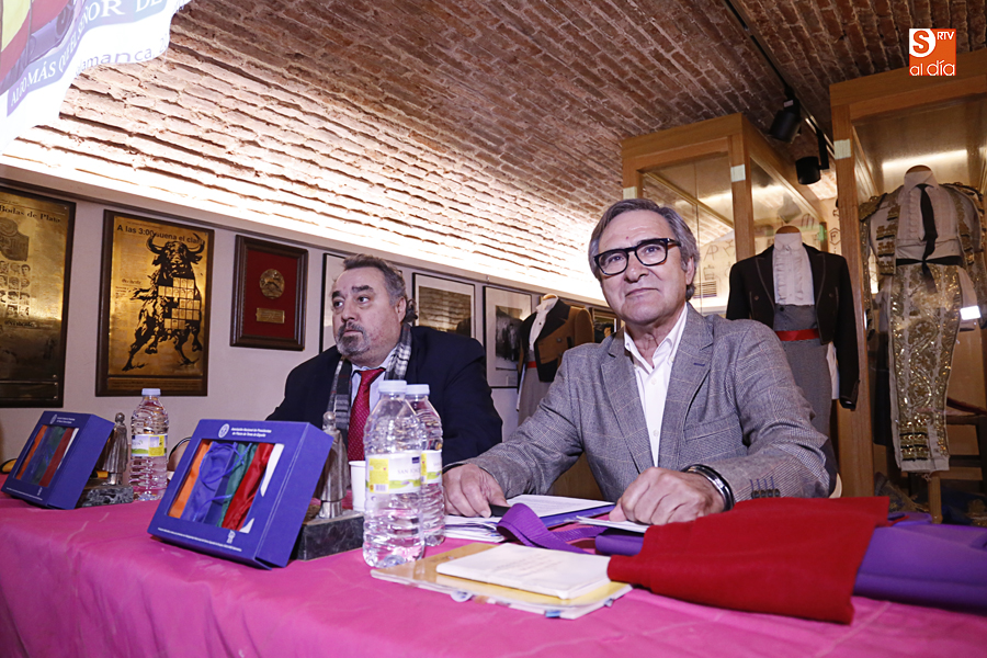 Juan Iglesias Matías, presidente de Plaza de Toros, en el coloquio del Museo Taurino / Foto de Alejandro López