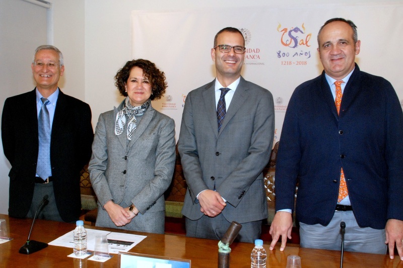 Eugenio Santo, Mª Ángeles Serrano, Salvador Aznar Benitah y Nicolás Rodríguez