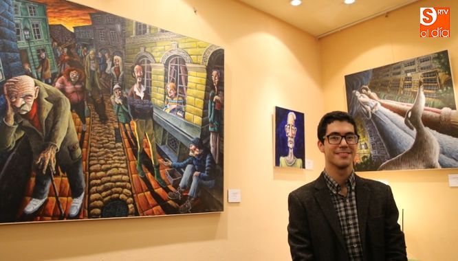 Guillermo Serrano, expone en Las Claras. Fotos: Alberto Martín