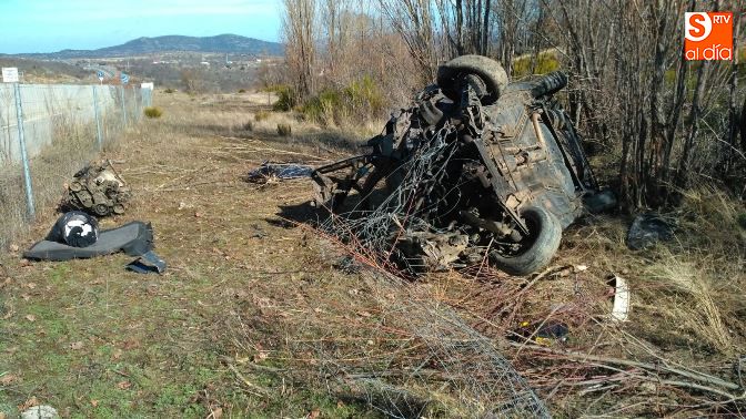 Estado del vehículo tras este accidente / Foto de Kiko Robles
