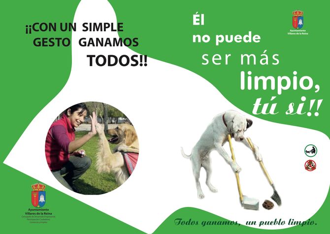 Campaña de concienciación para evitar los excrementos de perros en la vía pública