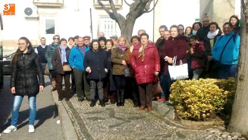 Algunos de los excursionistas del pasado sábado en Freixo