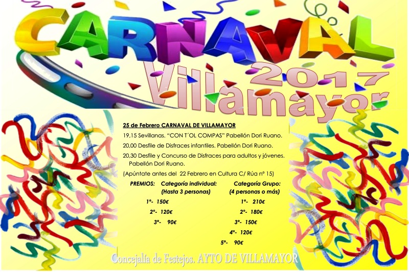 Gran concurso de disfraces, bailes y ambientación en la localidad de Villamayor  