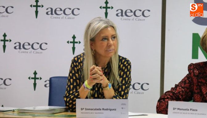 Inmaculada Rodríguez, presidenta de la AECC en Salamanca