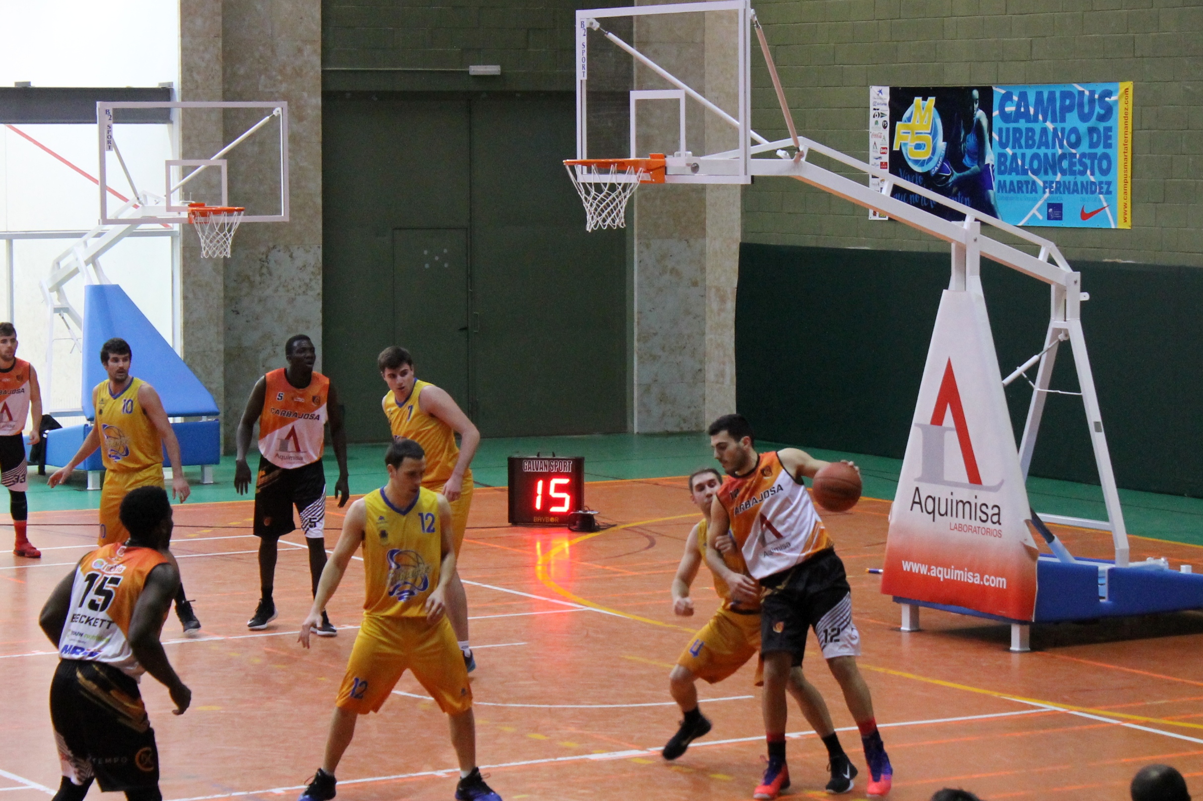 Jugada de un partido anterior de Aquimisa en Carbajosa