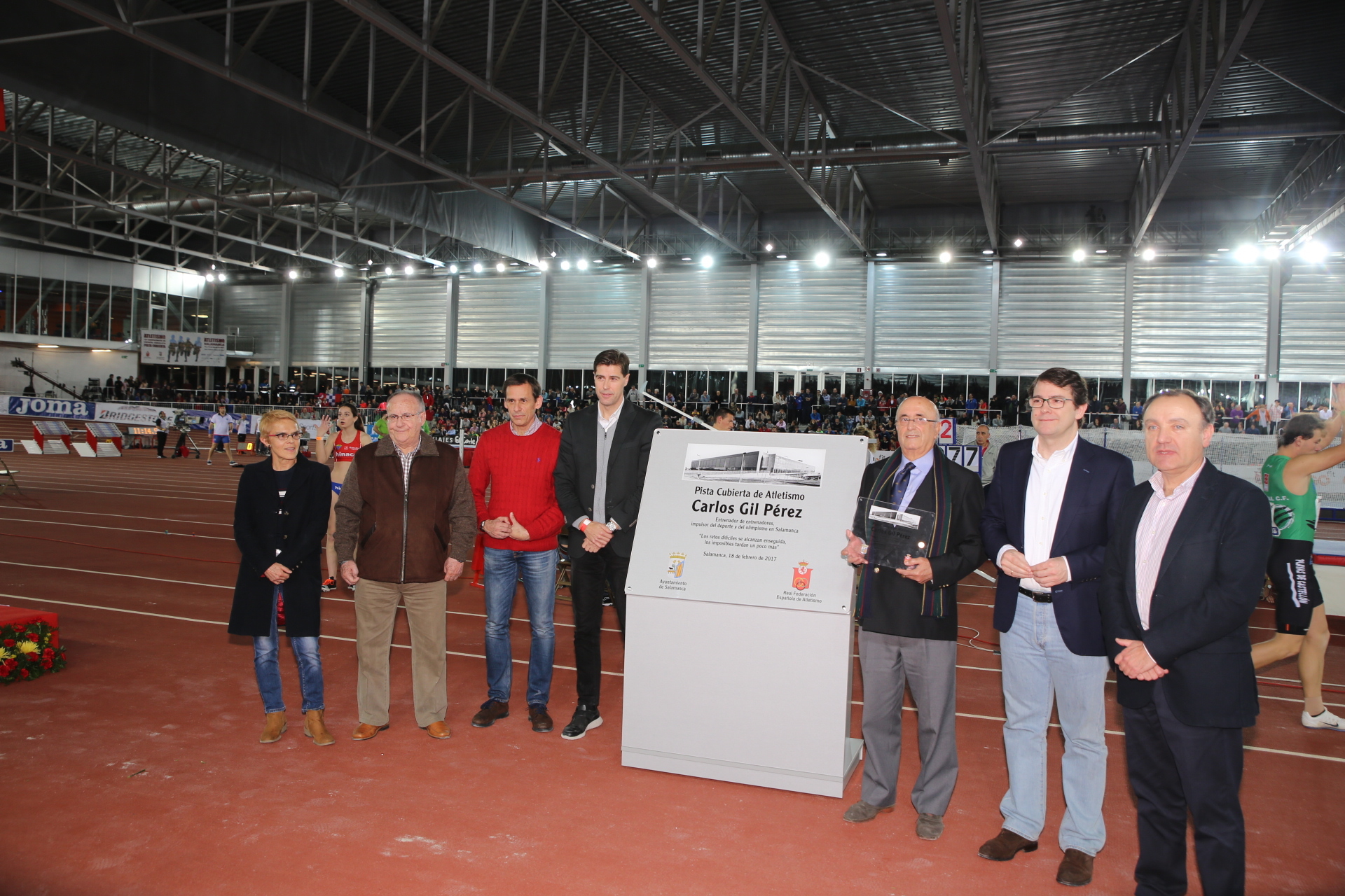 Momento del homenaje. Foto: Alejandro López