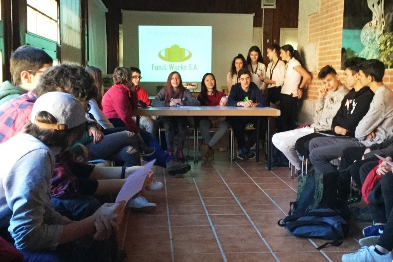 Momento de la jornada educativa de los alumnos del San Juan Bosco