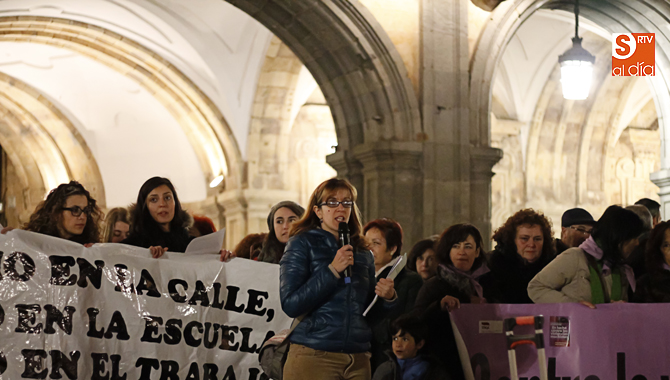 Movilización por el Día Internacional de la Mujer en la Plaza Mayor