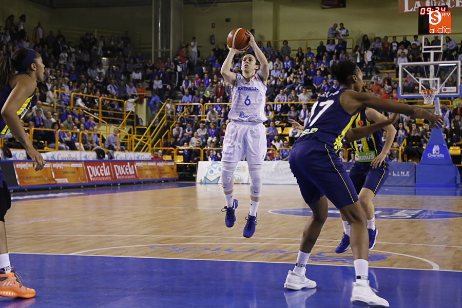 Silvia Domínguez, en el partido ante Fenerbahce. Alejandro López