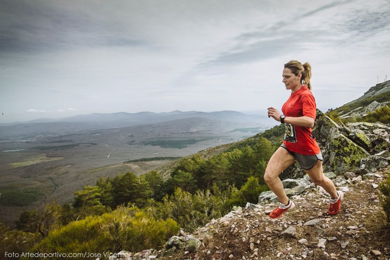Aroa Sio fue la vencedora en la prueba DownHill. En la foto, en pleno esfuerzo