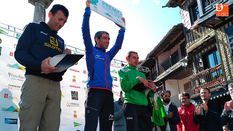 Podio masculino de la prueba Tres Valles celebrada en La Alberca