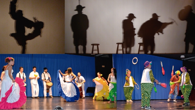 Magia, percusión, baile, capoeira, zancos, break dance y música en directo, parte del repertorio