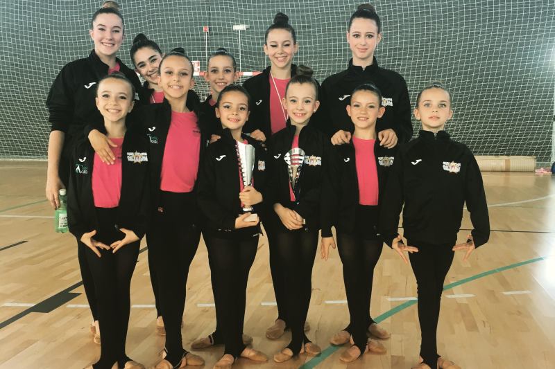 Club Rítmica Salamanca logra un segundo y tercer puesto en el Autonómico  