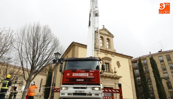 Simulacro de los Bomberos en San Blas / Foto de Alejandro López