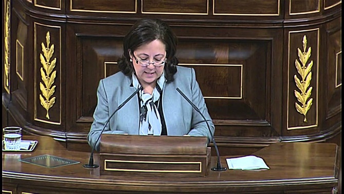 María Jesús Moro, portavoz de Justicia del Grupo Parlamentario Popular