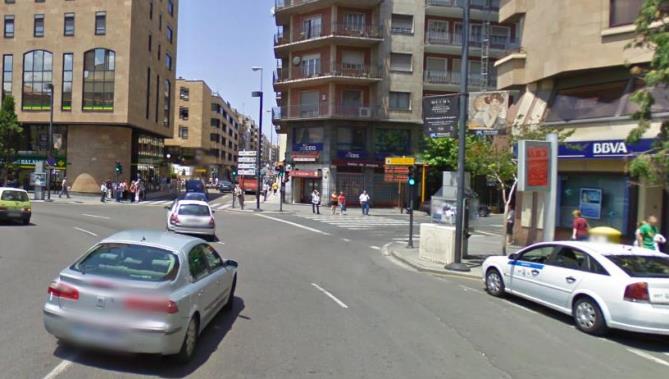 Zona de la Puerta Zamora donde tuvo lugar este siniestro