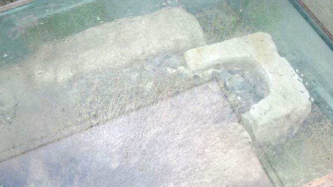 Los restos de la antigua Iglesia de San Lorenzo padecen la influencia de las temperaturas y la humedad