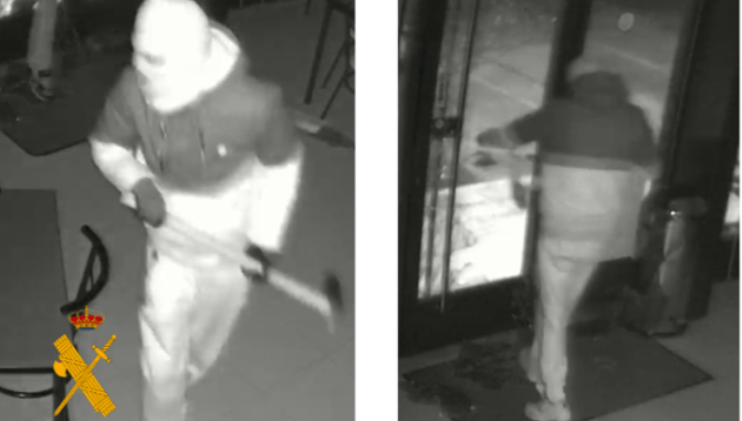 Imágenes facilitadas por la Guardia Civil de los autores de estos robos