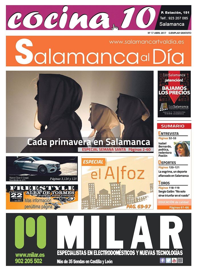 Sale a la calle el número de abril del periódico gratuito SALAMANCA AL DÍA