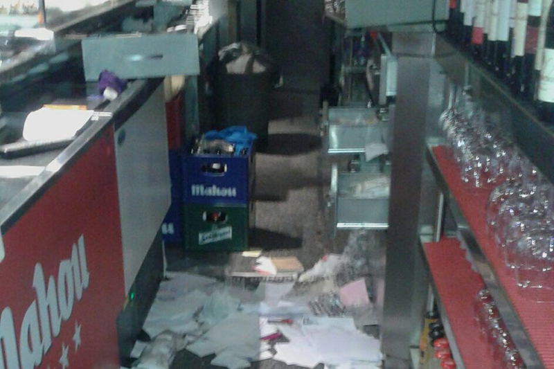 Los ladrones daban un importante golpe esta madrugada en un conocido restaurante de Peñaranda