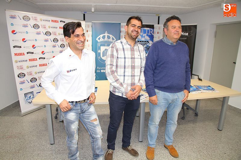David de la Iglesia, Carlos Arasa y Raúl Hernández en la presentación.