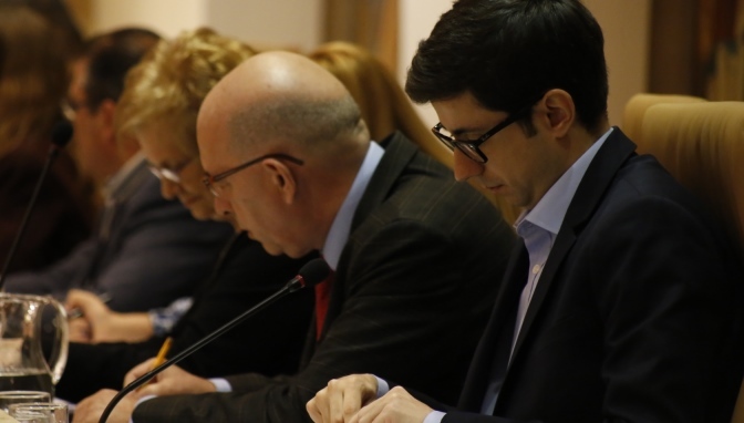 Grupo Socialista en el pleno. Foto: Alejandro López