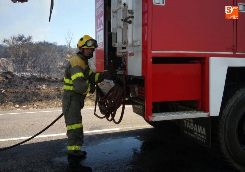 Efectivos de Bomberos de Vitigudino