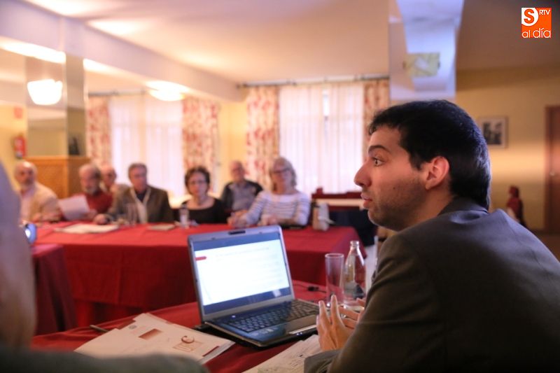 Rashid Mohamed Vázquez, en un momento de su intervención en el Rona Dalba