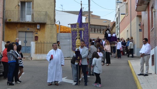 Procesión del Jueves Santo por las calles de Villares de la Reina