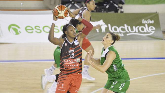 Un momento del partido disputado este miércoles en Vitoria