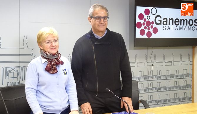 Pilar Moreno y Gabriel Risco, concejales de Ganemos Salamanca