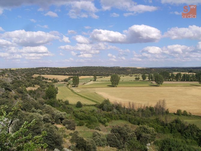 Final del camino de Santa Lucía que enlaza Almenara de Tormes con Juzbado