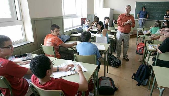 Alumnos en un aula