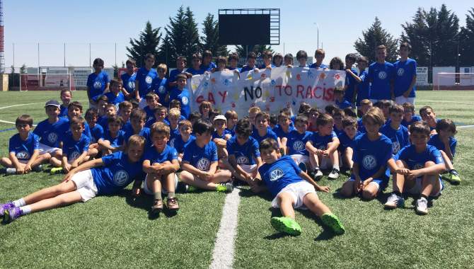 Algunos de los niños que participaron el pasado año