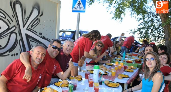 Imagen de la paella de las fiestas de agosto del año pasado