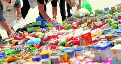 Recogida de alimentos en la Operación Kilo de Carrefour