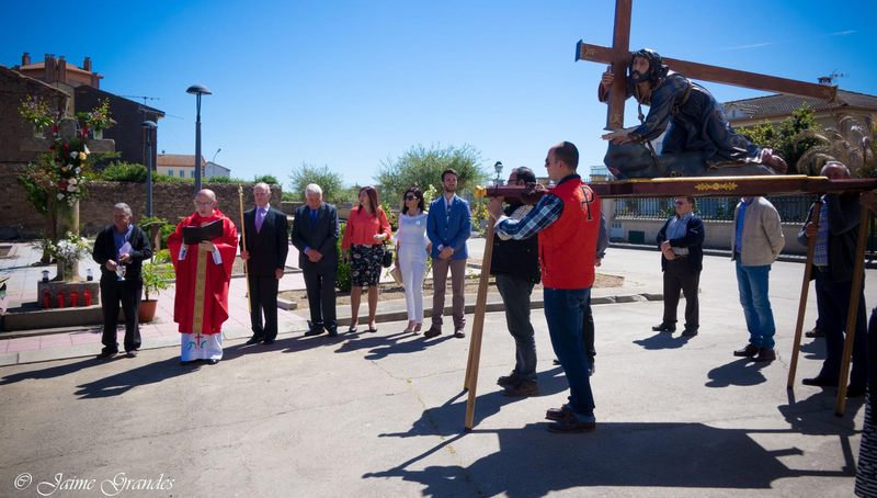 El parque de la calle Juego Pelota fue escenario de la bendición de campos / REP. GRÁFICO: JAIME GRANDES