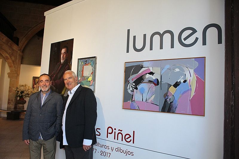 Carlos Piñel y Moncho Campos, en la inauguración de Lumen
