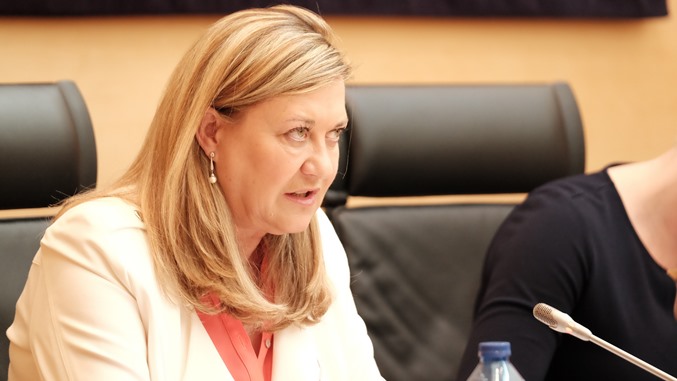 Pilar del Olmo, consejera de Economía y Hacienda