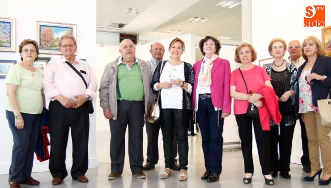 Inauguración de la exposición de pintura intergeneracional