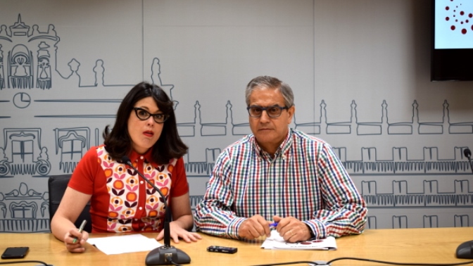 Virginia Carrera y Gabriel Risco, concejales de Ganemos Salamanca