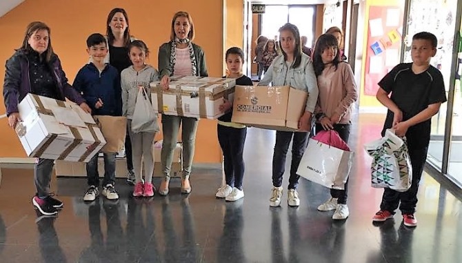 Gesto solidario del colegio Ciudad de los Niños