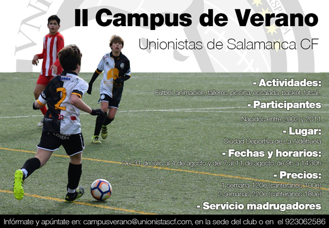 Campus 2017 para los niños de entre 6 y 15 años