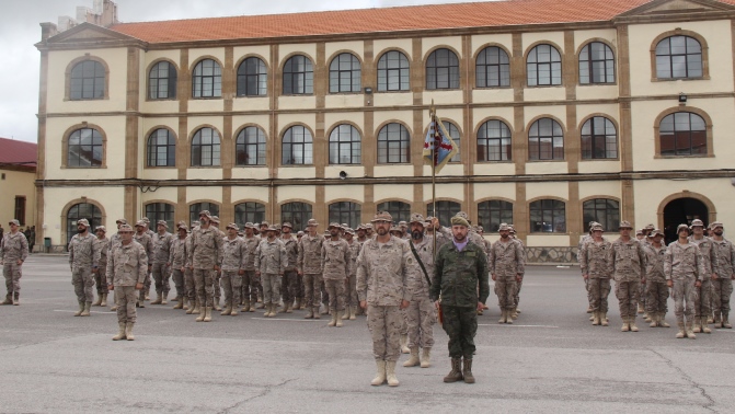 Recibimiento en el cuartel General Arroquia