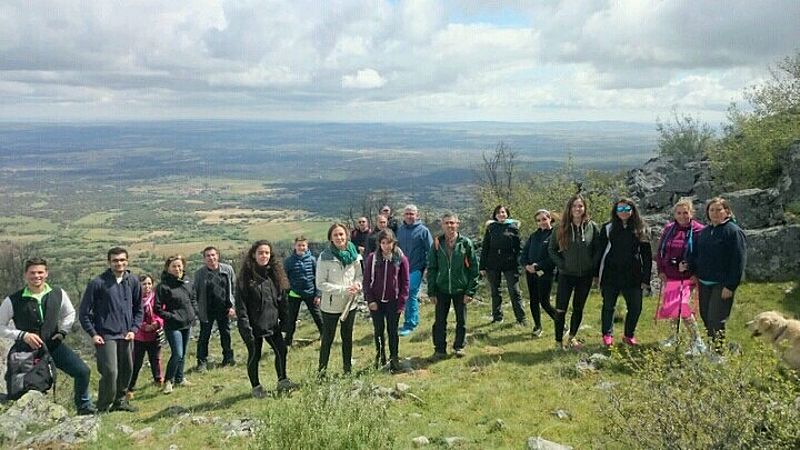Los participantes en la ruta pasaron por Los Ganchos y Los Calamorros